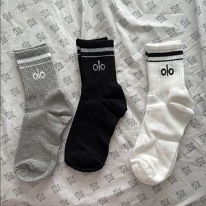 NEW WOMAN/MAN Socks - Black, Gray, and White